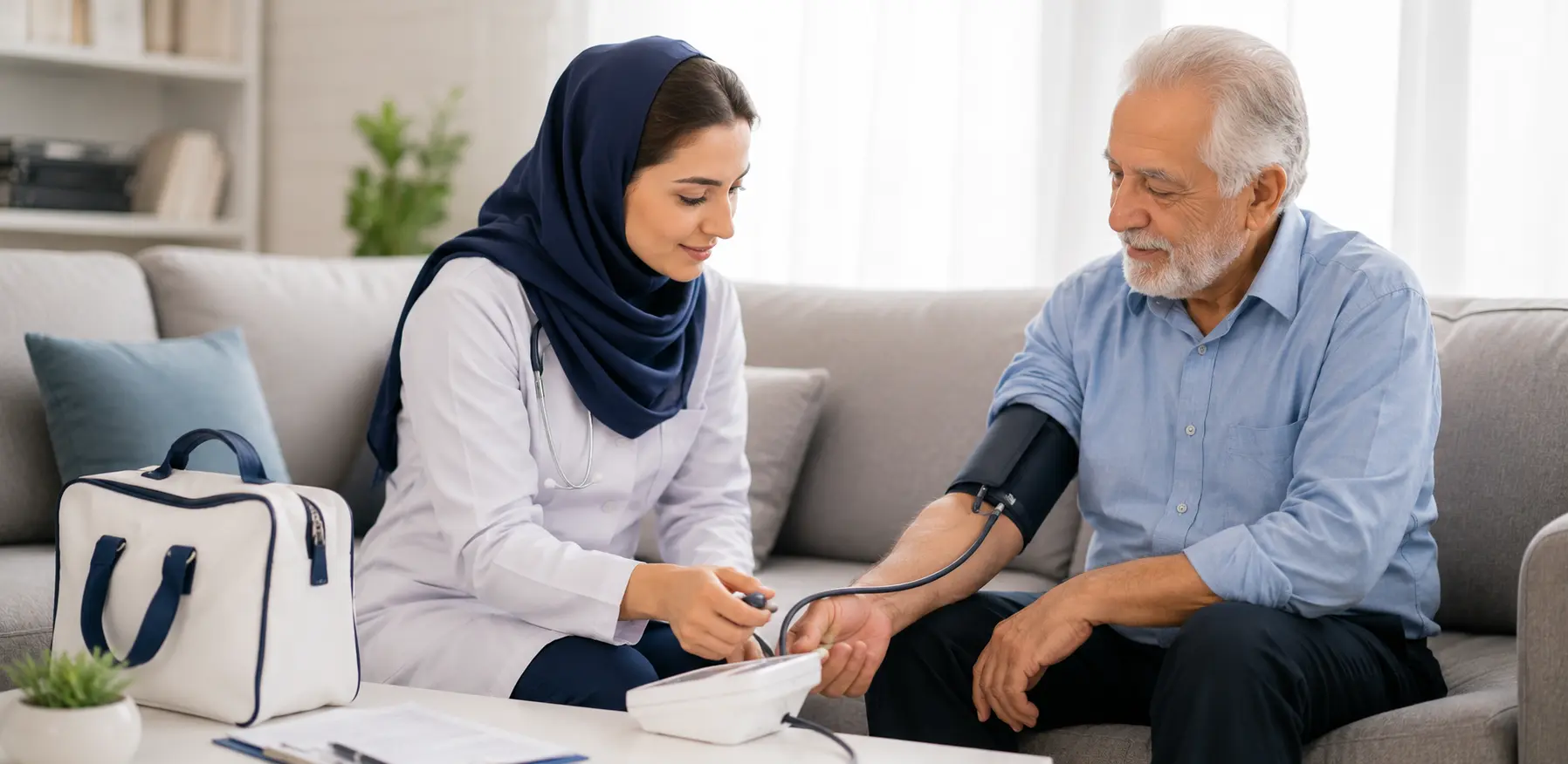 ویزیت پزشک در منزل شهریار؛ راهی برای درمان بدون دردسر جابه‌جایی